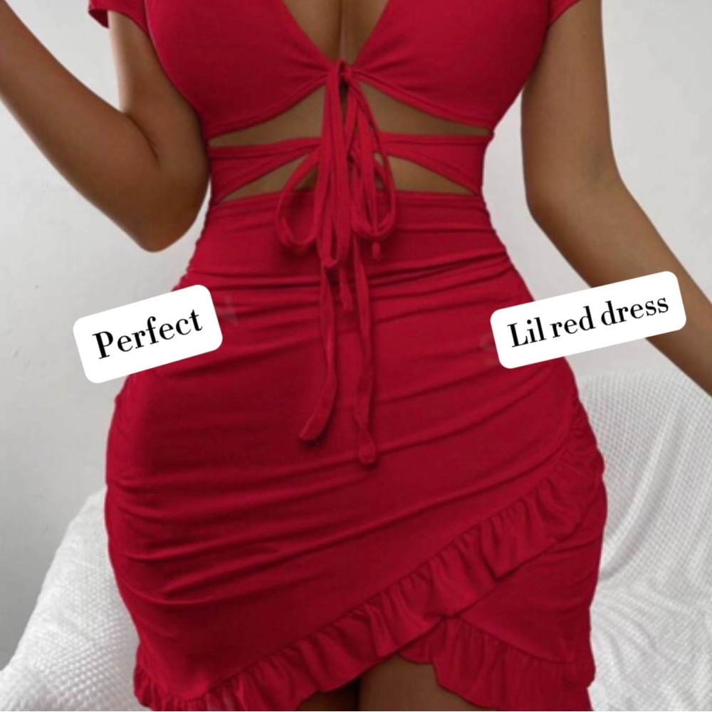 Red dress - Picture 4 of 4
